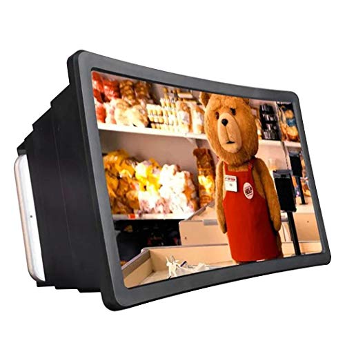 Yealsha Screen Magnifier 3D Enlarge Mobile Phone Movies Amplifier with Foldable Holder Stand