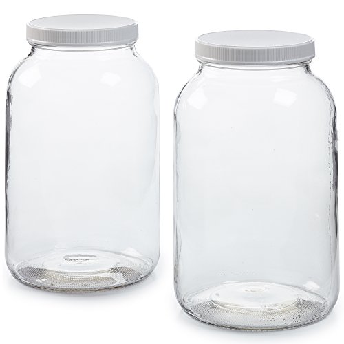 1790 Large Glass Jars with Lid Wide Mouth 1 Gallon Glass Jar with Lid
