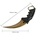 Andux Karambit Camping Hunting Tool with Cord ZD-01 (Golden)