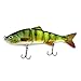 Isafish Swimbaits for Bass Crankbait Bionic Multi Jointed 4 Segment Pike Fishing Lures Minnow Hard Bait 4.72 Inch 0.6 Ounce