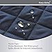 Easy-Going Reversible Couch Cover for 3 Cushion Couch Sofa Cover for Dogs Water Resistant Furniture Protector Cover with Foam Sticks Elastic Straps for Pet Cat (Sofa, Dark Blue/Light Blue)