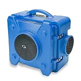 BlueDri BD-AS-550-BL Negative Machine Airbourne Cleaner HEPA Scrubber Water Damage Restoration Equipment for Mold Air Purifier, Single Unit, Blue