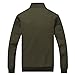 RongYue Men's Casual Cotton Military Jacket Spring Lightweight Outwear Coat, Army Green, Medium