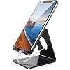 Lamicall Cell Phone Stand, Phone Dock: Cradle, Holder, Stand for Office Desk – Black