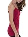 Caramel Cantina 4 Pack Juniors Long Length Basic Cami (Large, Grey/Burg/Navy/Teal)