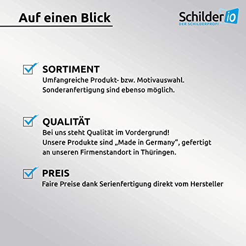 Schilderio Premium Saugnapfschild Schild Jagdschutz 3 mm Acrylglas ca 90x125 mm Jagd Schild Auto mit 1x Saugnapf 30 mm Autoschild Jagdschutz zur Befestigung an Autoscheiben von innen – Bild 6