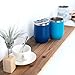 JEAREY Stemless Glass Tumbler 12 oz Stainless Steel Double Wall Vacuum Insulated Wine Cup with Lid Travel Friendly