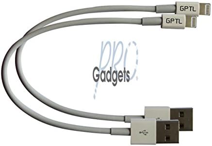 GadgetsPRO Lightning to USB Cable for all Apple Lightning devices, Short 0.2m/8.5in (2-pack)