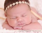 Gold Metallic Flower Wrap Headband with Swarovski Crystals