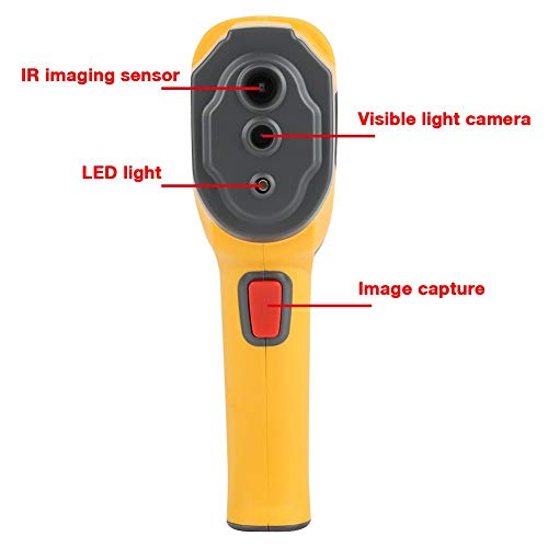 Infrared Wärmebildkamera, HT-02 Wärmebildkamera Infrarot Thermometer, Handheld tragbar Thermal Imaging Camera 2.4 Zoll… – Bild 4