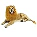 WAPIKE Lion Dog Mane, Turn Your Dog Into A Strong Lion, Big Pet Dog Lion Mane Wig, Tail, Festive Party Gorgeous Costume (Light Brown)