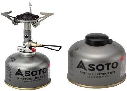 Amazon Soto 2点セット マイクロレギュレーターストーブ パワーガス105トリプルミックス ソト Sod 300s Sod 710t ソト Soto シングルバーナー