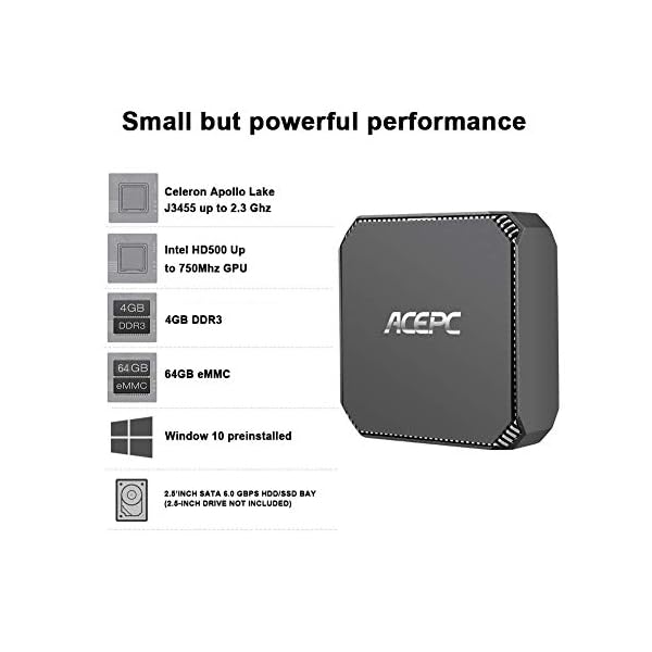 ACEPC-Mini-PC-Intel-Celeron-J34554K-HD-Graphics-Windows-10-Mini-Desktop-Computer4GB-DDR364GB-eMMCGigabit-EthernetDual-Band-Wi-FiBluetooth-42 ACEPC Mini PC Intel Celeron J3455,4K HD Graphics Windows 10 Mini Desktop Computer,4GB DDR3/64GB eMMC,Gigabit Ethernet…