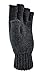 BRUCERIVER Men's Wool knitted with Thinsulate lining Fingerless Ragg Gloves Colour Anthra