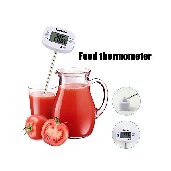 Termometro per Alimenti Therm Termometro da Cucina Digitale per la Cottura della Carne Sonda di Temperatura Alimentare…
