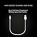 INNLIFE Short Lightning Cable 4Pack 1ft Lightning to USB Cable Short iPhone Charger Charging Cord for iPhoneX / 8 / 8 Plus / 7 / 7 Plus / 6 / 6 Plus / 5s, iPad, iPod and other iOS devices(White)