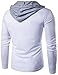 WHATLEES Mens Hipster Casual Slim Fit Long Sleeve Hoodie T Shirt Tops