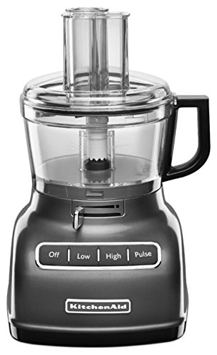 Click Here to See More Images KitchenAid RKFP0722QG 7-Cup (CERTIFIED REFURBISHED) Food Processor with Exact Slice System - Liquid Graphite
