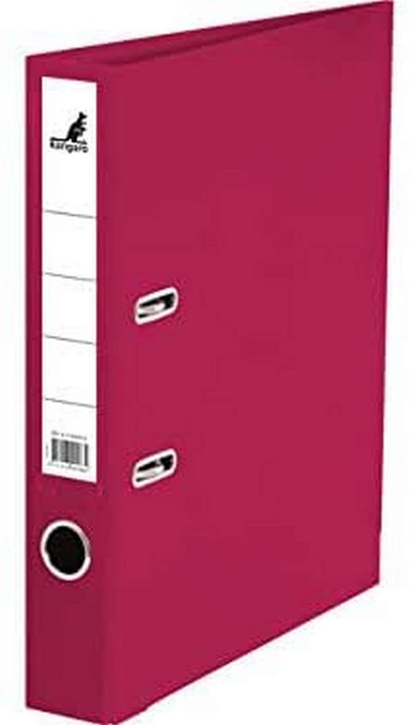 Kangaro Polypropylene Plastic Folder 5 cm Spine Width DIN A4 Bordeaux Colour