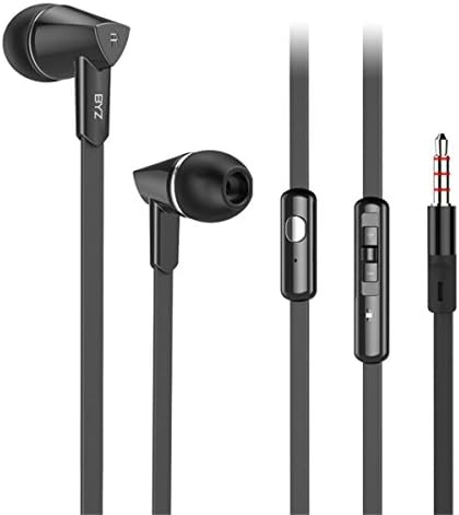 Salar KX200 Stereo Earbuds Earphones with Noise Cancelling and In-line Volume Control for iPhone / HTC/ Samsung/Android Smartphone / Tablets / MP3 Players (Black)