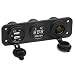 Tonsiki 12V Universal 3 in 1 Cigarette Lighter Socket + 3.1A Dual USB Power Adapter Charger + LED Digital Voltmeter for Car Auto Motorcycle Boat Riding Mower Tractor Travel Trailer Caravan primary