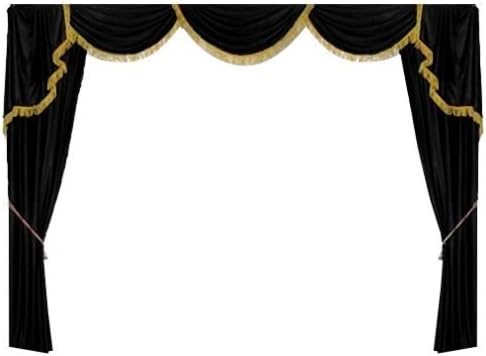 Amazon Com Saaria St1 Black Luxury Velvet Curtain Decorative