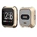 SIRUIBO Compatible Fitbit Versa Case, TPU Plated Screen Protector Rugged Cover All-Around Protective Bumper Shell Compatible Fitbit Versa Smartwatch, Gold