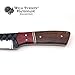 Wild Turkey Handmade Collection Full Tang High Carbon Steel Fixed Blade Knife w/Leather Sheath (1825)