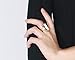 Stainless Steel Gold Plated Rectangular White Glass Crystal Ring for Women,Best Friend Gift,Size 7