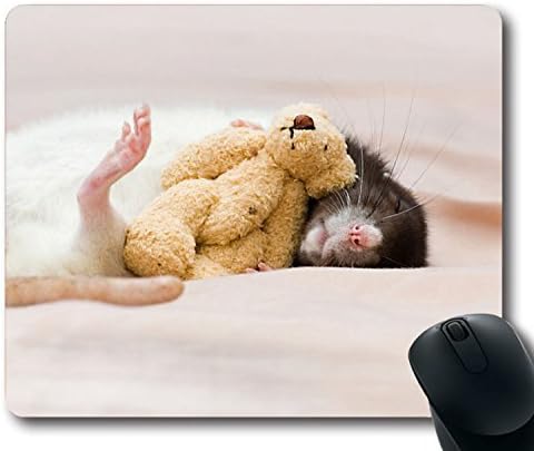 Custom Perfect Mouse Pad with Rat Toy Dream Rodent Non-Slip Neoprene Rubber Standard Size 9 Inch(220mm) X 7 Inch(180mm) X 1/8 Inch(3mm) Desktop Mousepad Laptop Mousepads Comfortable Computer Mouse Mat