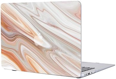 MacBook Pro 13” Case A1502/A1425, Salmen Plastic Hard Matte Shell Case Cover with Keyboard Cover ONLY for Macbook Pro 13 Inch with Retina Display No CD-Rom Driver (Sunset marble)