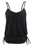 Aleumdr Womens Retro Swimdress Swing Strap Tankini Swim Top No Bottom