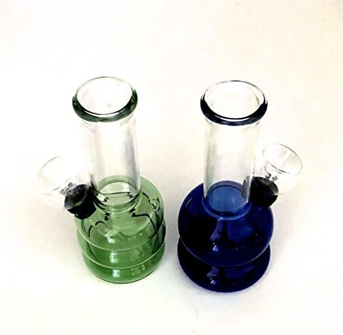 Brilliant Bubbles Best USA Stock Transparent Breathtaking 5" Vase Color Glass Water Bowl Binger