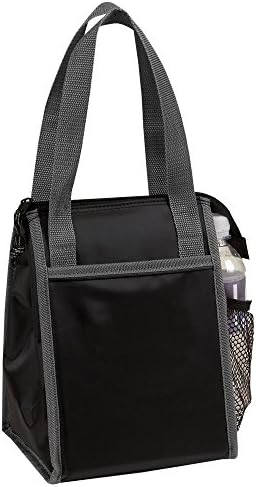 Eunichara Practical Prism 70 D Nylon With PVC Backing Insulated Lunch Cooler Bag - Color Black