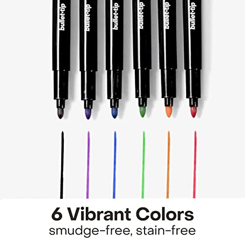 M.C. Squares Tackie Markers Set Smudge Free Wet Erase Pens for