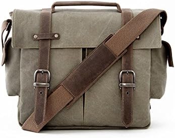 Oliday Trail Camera Bag / Messenger Bag / DSLR, Mirrorless, Interchangeable Camera / Canon, Nikon, Sony, Olympus, Samsung Camera … (Green)