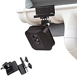 Weatherproof Gutter Mount for Blink XT2 Outdoor Camera with Universal Screw Adapter - by Wasserstein - Best Viewing Angle for Your Surveillance Camera (1 Pack, Black)