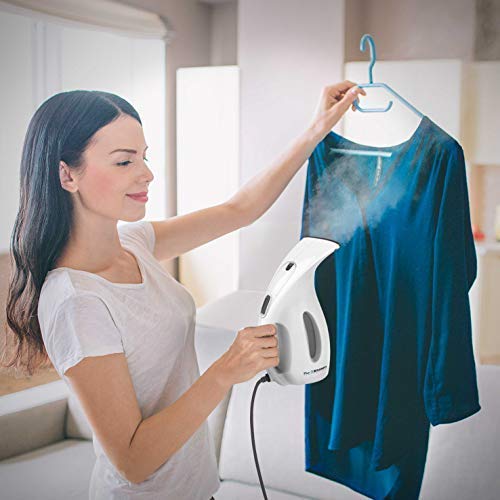 Steamer for Clothes [2020] 220ml 7-in-1 Powerful Multi Use: Clothes Fabric Portable Wrinkle Remover-Clean-Sterilize-Sanitize-Refresh-Treat-Defrost Garment/Home/Kitchen/Bathroom/Car/Travel - Thumbnail 4