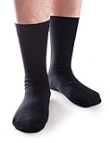 VERO MONTE 4 Pairs Mens Business Dress Socks Black - Men's Cotton Crew Socks