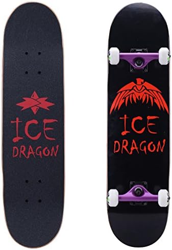 Ice Dragon 31 Inch Cruiser Trick Skateboard For Beginner