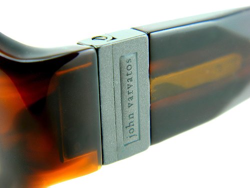 John Varvatos Designer Eyeglasses V341AF in Brown-Horn 53mm DEMO LENS