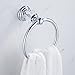 AUSWIND Chrome Towel Ring Clear Crystal Glass Wall Mounted Bathroom Accessories WT