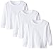 Clementine Apparel 3 PACK Toddler Unisex Boy Girl Long Sleeve T Shirts Easy Tag SoftComfort Crew Neck 100% Cotton Undershirts Assorted Colors (3311)