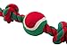Christmas Dog Rope Toy Puppy Teething Toys for Medium Dogs Tug of War by BINGPET