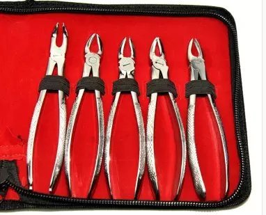 APHRODITE Extraction Forceps Set 10 Piece Dentistry Surgery Tool Kit For Adult - Thumbnail 2