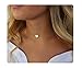 S.J JEWELRY Fremttly Womens Simple Delicate Handmade 14K Gold Filled/Rose Gold/Silver Simple Delicate Heart and Bar Chokers Necklace for Mothers Day-CK6-S Heart