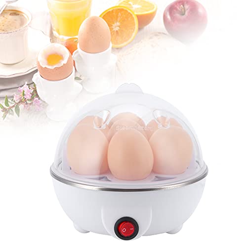 Cocedor de Huevos Eléctrico, 350 W, Mini Cocedor de Huevos Multifuncional, Vaporizador, Cazador Furtivo, Hervidor de Huevos Eléctrico para Uso en la Cocina, Cocedor de Huevos