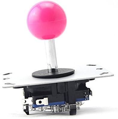 Amatek Pink Ball 8 Way Arcade Joystick with Microswitches Replacement Parts For Mame Jamma Arcade Game Cabinet DIY Joystick and Button Kit