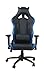 Ferrino Line Blue on Black Diamond Patterned Gaming and Lifestyle Chair by RapidX