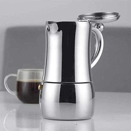 Zidao Espressokocher, 6 Tassen Moka Kaffeekanne Italienische Kaffeemaschine Für Cappuccino Oder Latte, 450ML – Bild 6